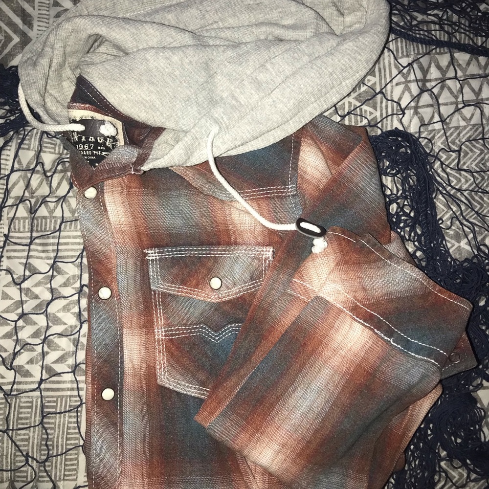 BKE Vintage Flannel with Hood